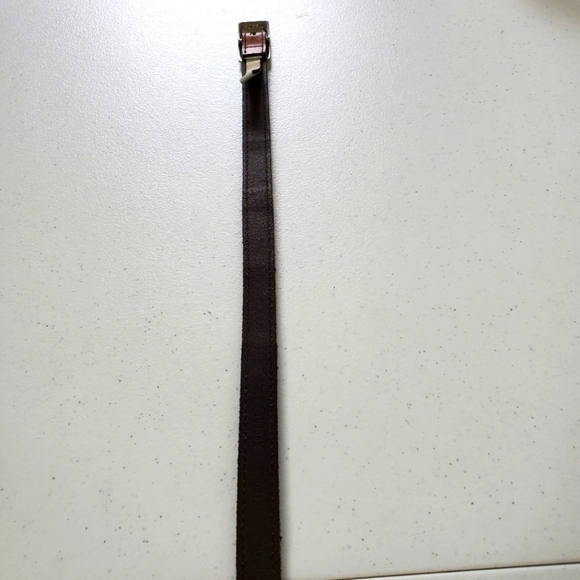 Fossil Leather Patchwork Snake Print Skinny Belt Size Small Retro Colorblock - Picture 5 of 15